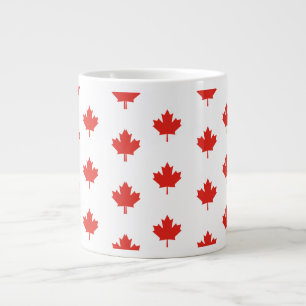 Maple Leaf Canada Vlag Embleem Patroon-24105 Grote Koffiekop