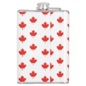 Maple Leaf Canada Vlag Embleem Patroon-24105 Heupfles (Achterkant)