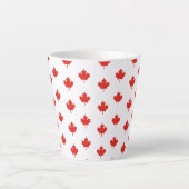 Maple Leaf Canada Vlag Embleem Patroon-24105 Latte Mok (Voorkant)