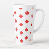Maple Leaf Canada Vlag Embleem Patroon-24105 Latte Mok (Rechts)