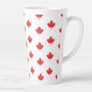 Maple Leaf Canada Vlag Embleem Patroon-24105 Latte Mok