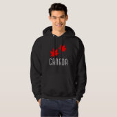 Maple Leaf Canadees Land Canada 1 Hoodie (Voorkant volledig)