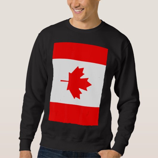 Maple Leaf Canadese Retro Nationale Vlag CA Trui (Voorkant)