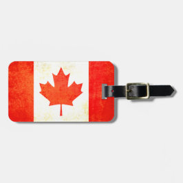 Maple Leaf Canadese vlag bagagelabel