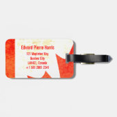 Maple Leaf Canadese vlag bagagelabel (Achterkant horizontaal)