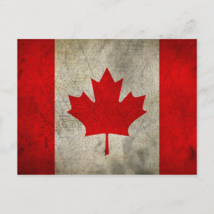 Maple Leaf Canadese vlag Briefkaart