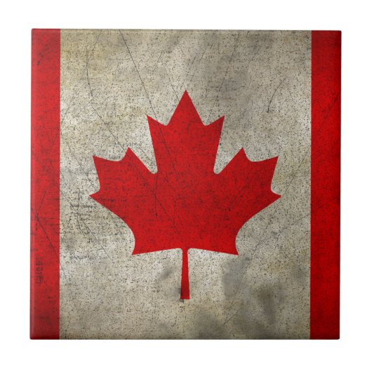  Maple Leaf Canadese vlag Tegeltje (Voorkant)