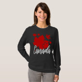 Maple Leaf Canadian Country Canada T-shirt (Voorkant volledig)
