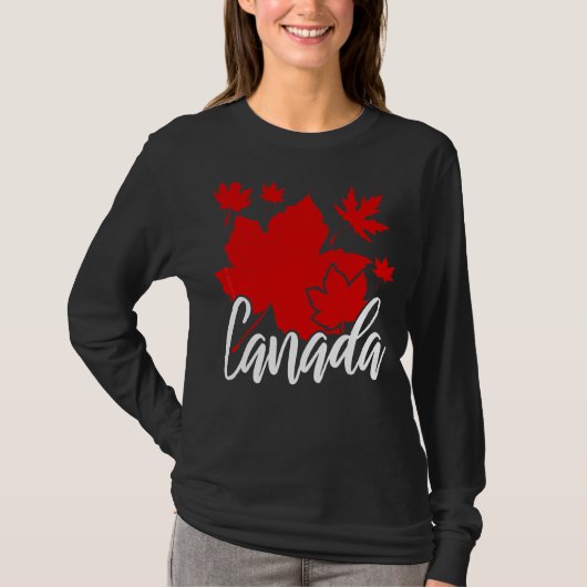 Maple Leaf Canadian Country Canada T-shirt (Voorkant)