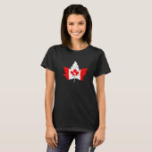 Maple Leaf Canadian Flag Canada Day 2022 T-shirt (Voorkant volledig)