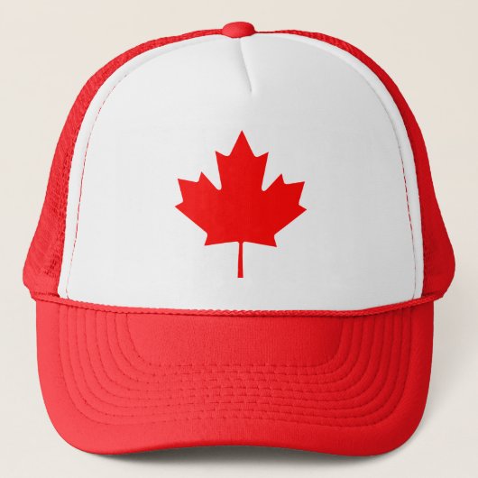 Maple Leaf Canadian Flag Trucker Pet (Voorkant)