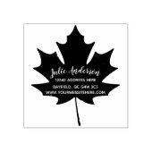 Maple Leaf Canadian Return Address Wood Art Rubber Rubberstempel (Afrduk)