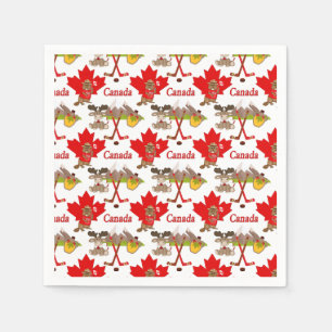 Maple Leaf Canadian Servetten