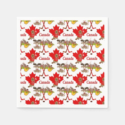 Maple Leaf Canadian Servetten (Voorkant)