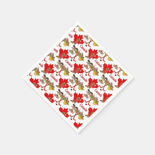 Maple Leaf Canadian Servetten (Hoek)