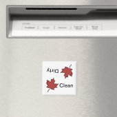 Maple Leaf Clean-Dirty Vaatwasser Magnet (Insitu (Vaatwasser))