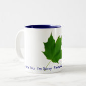 Maple Leaf Cup Tweekleurige Koffiemok (Voorkant links)