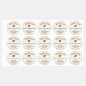 Maple Leaf Cutout Maple Syrup Waterbestendige labe Labels (Vel)