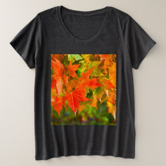 Maple Leaf Dance Grote Maat T-shirt (Design voorkant)