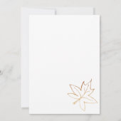 Maple Leaf Edge Fall Engagement Party Invitation Kaart (Achterkant)