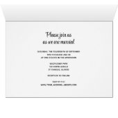 Maple Leaf Edge Fall Wedding Invitation (Binenzijde Horizontaal (Onderkant))