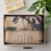 Maple Leaf en Coffee en Cream background Tissuepapier (Geschenk)