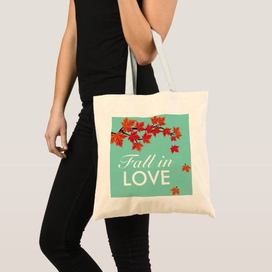 Maple Leaf Falling in Love Autumn Grocery Bag Tote Bag (Voorkant (product))