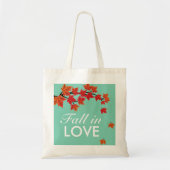 Maple Leaf Falling in Love Autumn Grocery Bag Tote Bag (Voorkant)