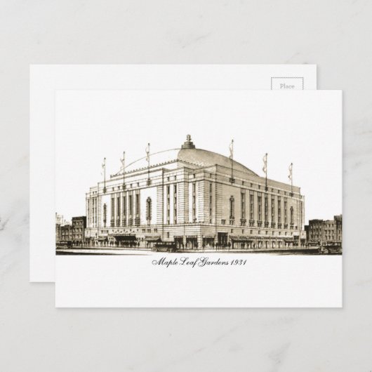 Maple Leaf Gardens 1931 Briefkaart (Voorkant / Achterkant)