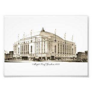 Maple Leaf Gardens 1931 Foto Afdruk