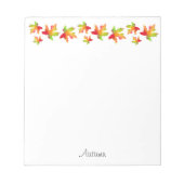 Maple Leaf Garland Coffee Mok Notitieblok (Voorkant)