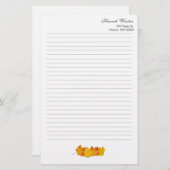 Maple Leaf Gepersonaliseerde Herfst Thema Schrijfp Briefpapier (Voorkant / Achterkant)