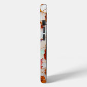 Maple Leaf Glas in lood iPhone Case (Achterkant / Links)