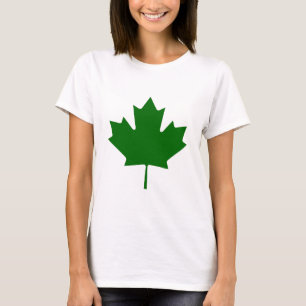 Maple Leaf Green DKtranp Het MUSEUM Zazzle Gifts T-shirt