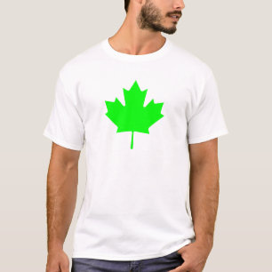 Maple Leaf Green LtTransP Het MUSEUM Zazzle Gifts T-shirt