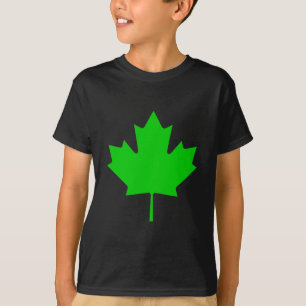 Maple Leaf Green Transp Het MUSEUM Zazzle Gifts T-shirt