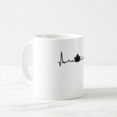 Maple Leaf Heartbeat Canada Canadese cadeautjes Koffiemok (Voorkant links)