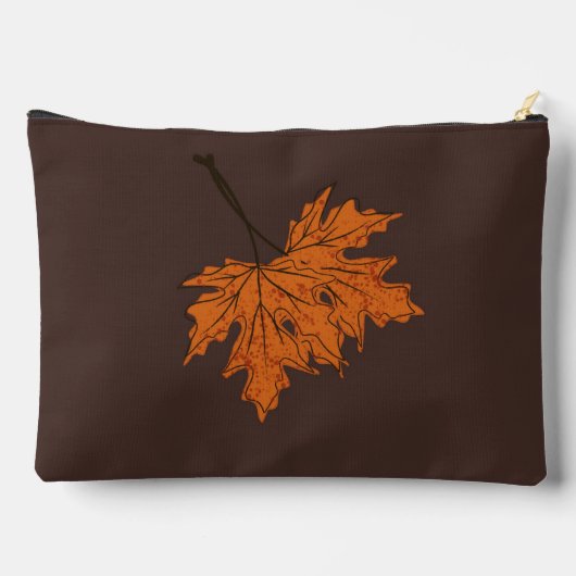 Maple Leaf Herfst Herfst Kleur Palet Zwart Bullet Etui (Achterkant)