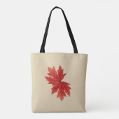 Maple Leaf Herfst Herfst Kleur Tote Bag (Achterkant)