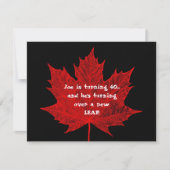 Maple Leaf Kaart (Voorkant)