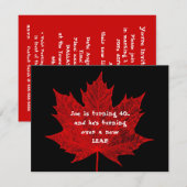 Maple Leaf Kaart (Voorkant / Achterkant)