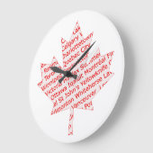 Maple leaf met Canadese stadsklok Grote Klok (Hoek)