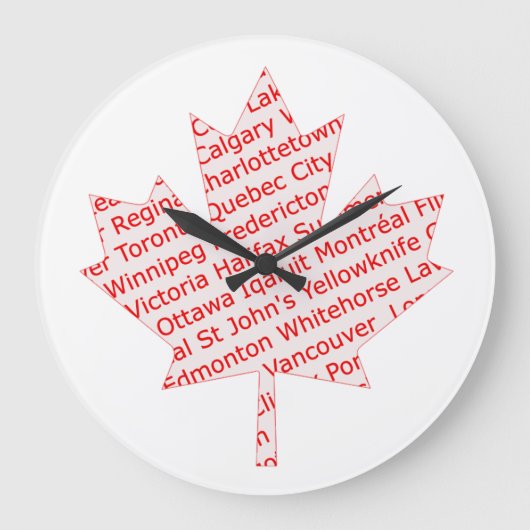 Maple leaf met Canadese stadsklok Grote Klok (Voorkant)