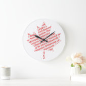 Maple leaf met Canadese stadsklok Grote Klok (Huis)