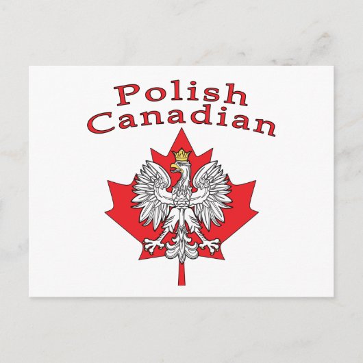 Maple Leaf met Poolse Canadese Briefkaart (Voorkant)