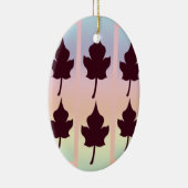 Maple Leaf met regenboog - Keramisch Ornament (Rechts)