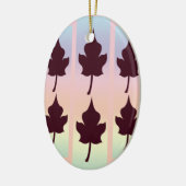 Maple Leaf met regenboog - Keramisch Ornament (Links)