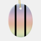 Maple Leaf met regenboog - Keramisch Ornament (Achterkant)