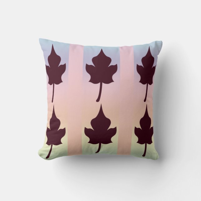 Maple Leaf met regenboog - Kussen (Voorkant)