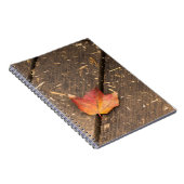 Maple Leaf minimalistische herfst foto Notitieboek (Rechterzijde)